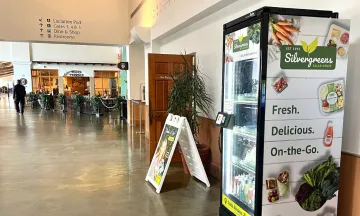 Silvergreens fridge at Gate 2 in the Terminal