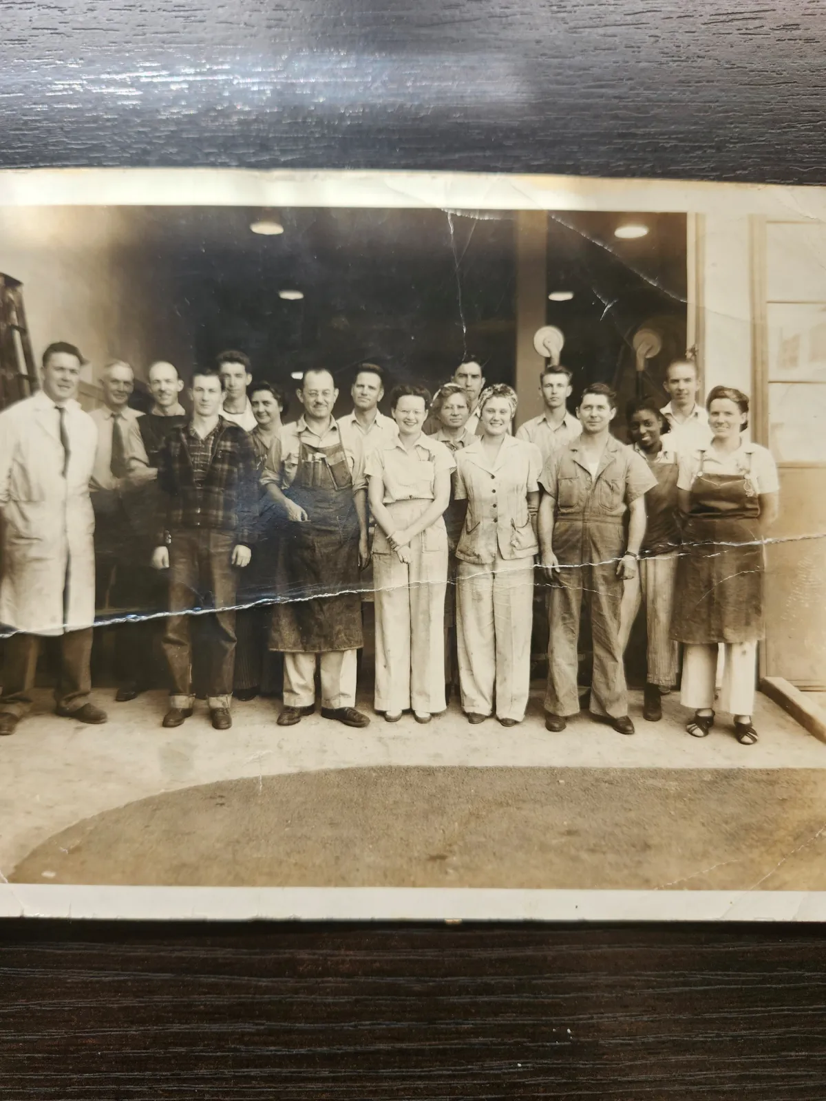 Photo of Rosies with African American woman participating WWII