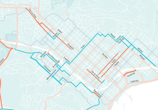 Map of Funded Bike Network Infrastructure