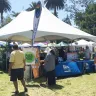 City of Santa Barbara booth at the Earth Day Festival at Alameda Park